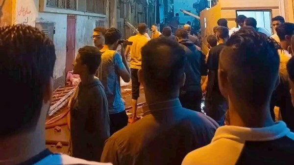 جانب من الحريق 