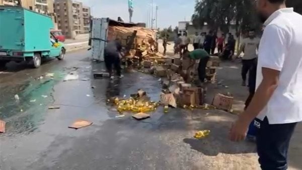 انقلاب سيارة نقل 