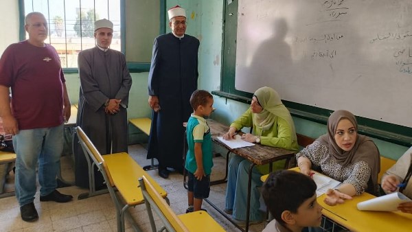رئيس أزهر كفر الشيخ يتفقد اختبارات المحولين للمعاهد النموذجية