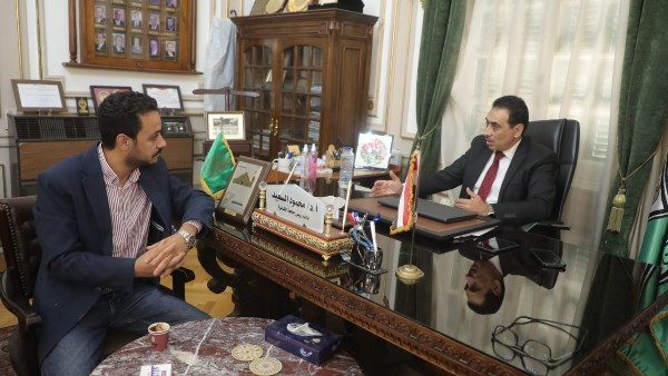 الدكتور محمود السعيد والزميل حسام الفقي