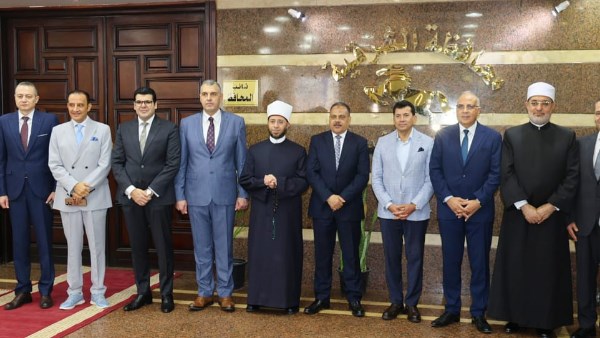 وزراء الأوقاف والرياضة والري والمفتي