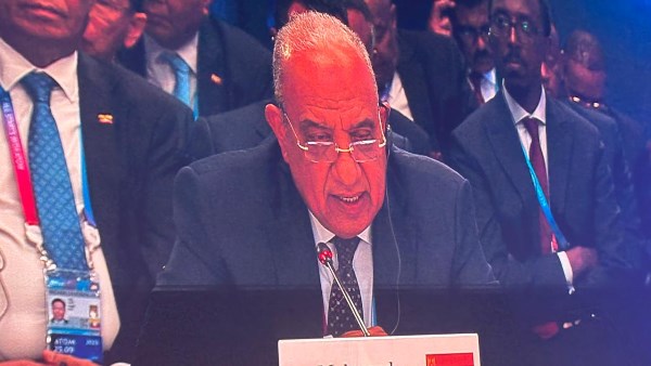 وزير الكهرباء  خلال إلقاء كلمته
