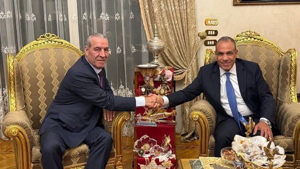 وزير الخارجية خلال لقائه نائب رئيس دولة فلسطين 