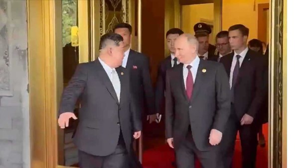 بوتين وكيم في الصين وسط حراسة 