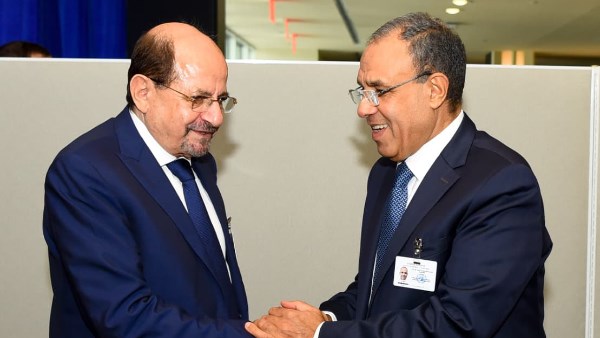 وزير الخارجية يلتقي وزير خارجية الجمهورية اليمنية على هامش أعمال الجمعية العامة للأمم المتحدة