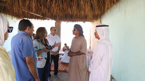 وزيرة التنمية المحلية خلال زيارتها وادي مجيرح 