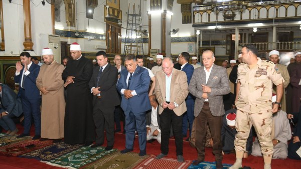محافظ الدقهلية يشهد الاحتفال بذكرى المولد النبوي الشريف بمسجد النصر