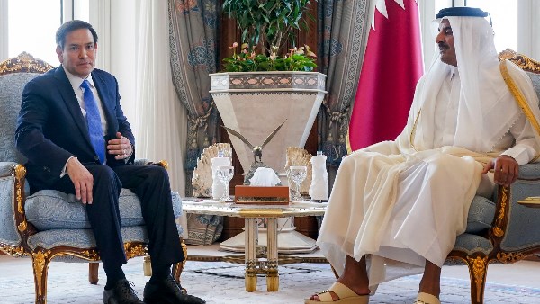 أمير قطر وروبيو