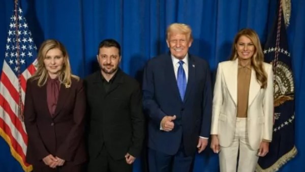 ميلانيا وترامب وزيلينسكي وزوجته