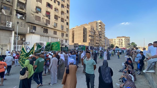 في رحاب الحبيب تلتقي القلوب.. مشاهد مبهجة من موكب الطرق الصوفية احتفالا بالمولد النبوي الشريف