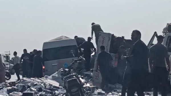 آثار الحادث 