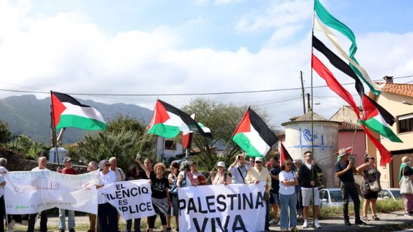 مظاهرات في أسبانيا ضد العدوان الإسرائيلي علي غظة