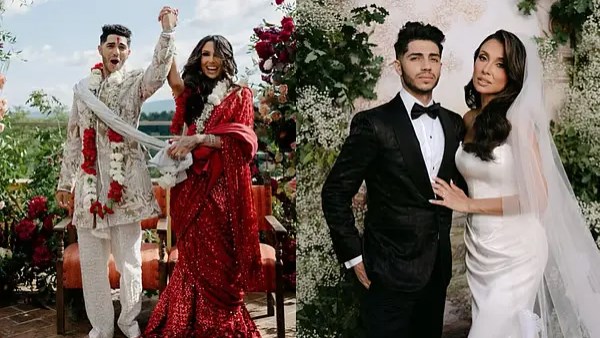 زفاف مينا مسعود وإميلي شاه بثلاث طقوس