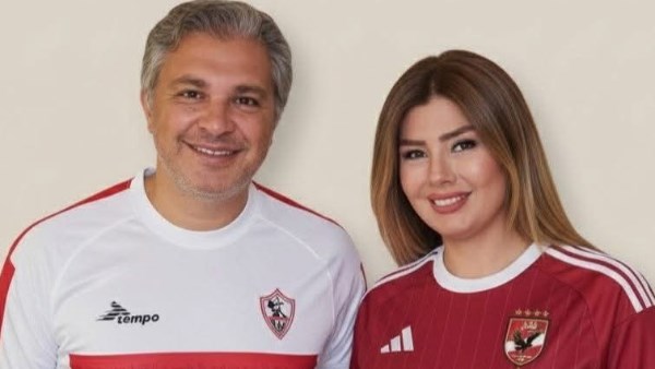 رانيا فريد شوقي وزوجها 