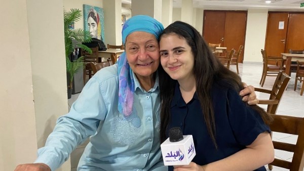 الفنانة فادية عكاشة  مع أوركيد سامي 