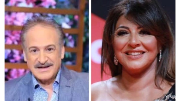 الفنانة هالة صدقي و المخرج عمر زهران 