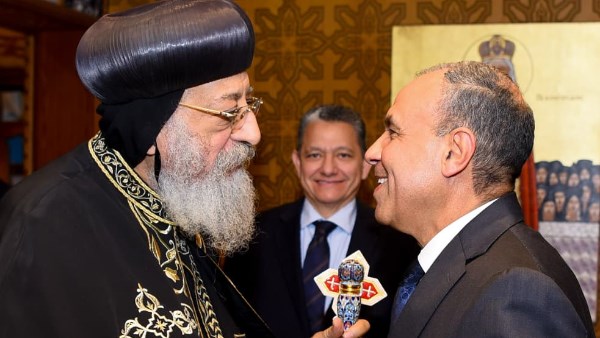 وزير الخارجية و البابا تواضروس 