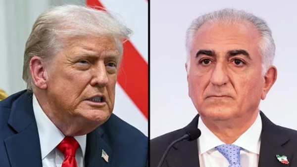 رضا بهلوي و ترامب 