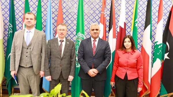 مساعد رئيس جمهورية تتارستان خلال زيارته جامعة الدول العربية