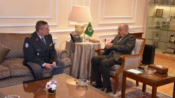 أبو الغيط ورئيس بعثة هيئة الأمم المتحدة لمراقبة الهدنة