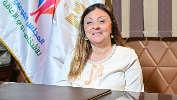 الدكتورة إيمان كريم المشرف على المجلس القومي للإعاقة 