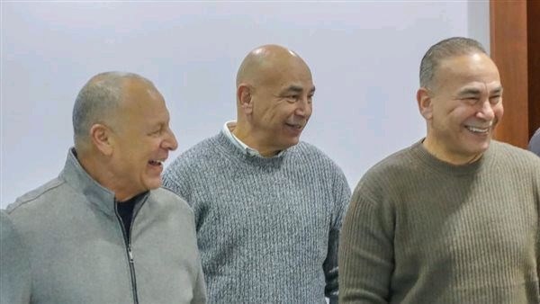 أبو ريدة وحسام وإبراهيم حسن