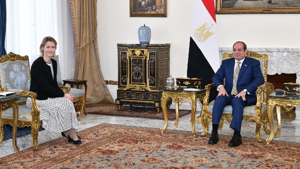 الرئيس السيسي وكايا كالاس