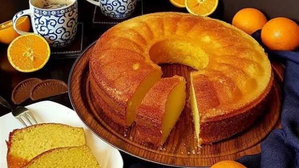 طريقة عمل كيكة البرتقال 