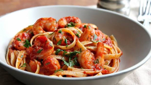 طريقة عمل المكرونة بالجمبرى