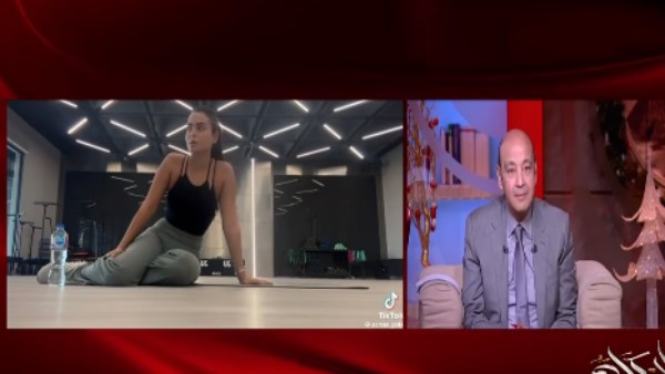 صدمة داخل الاستديو..فيديو أسماء جلال في الجيم بصوت عمرو أديب