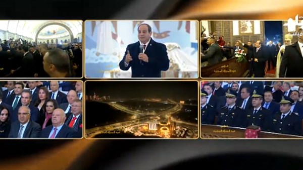 زيارة الرئيس السيسي لكتدرائية ميلاد المسيح