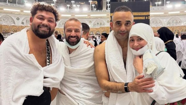 منة شلبي وزوجها 