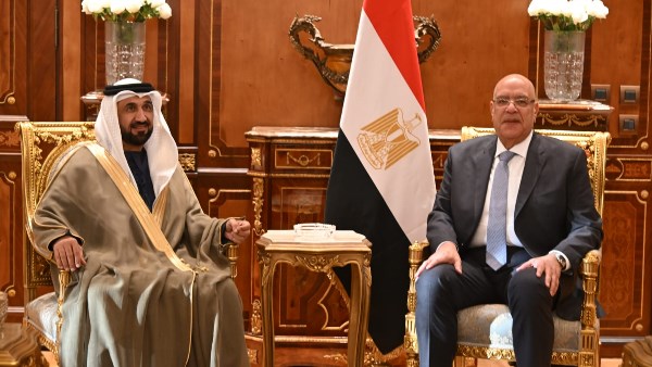 المستشار هشام بدوي رئيس مجلس النواب يستقبل رئيس البرلمان العربي