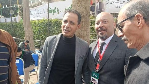 طارق السيد يدلي بصوته في انتخابات الوفد 