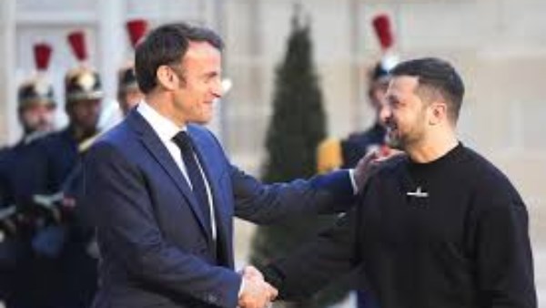 زيلينسكي وماكرون 