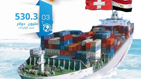 36.4 % ارتفاعًا في الصادرات المصرية لسويسرا من يناير حتى نوفمبر 2025