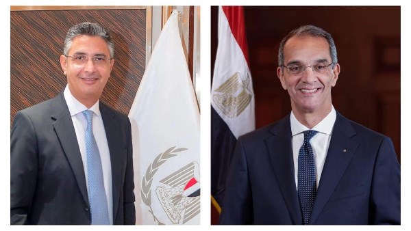 وزيرا الاتصالات والتموين 