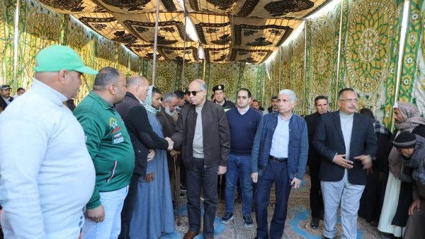 محافظ المنيا يقرر صرف 10 آلاف جنيه لأسر ضحايا حادث الطريق الصحراوي