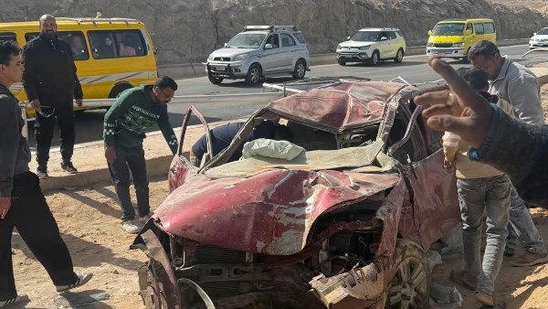 حادث مروري بالمنيا الجديدة 