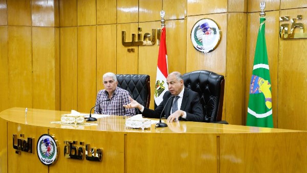محافظ المنيا يترأس مجلس إدارة المنطقة الصناعية