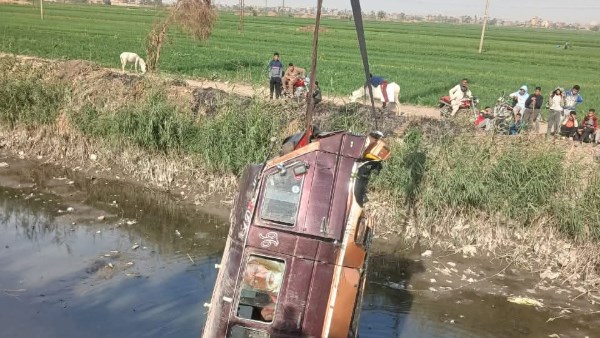 جانب من الحادث بسوهاج