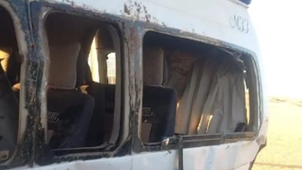 الصور الأولى لحادث اسوان