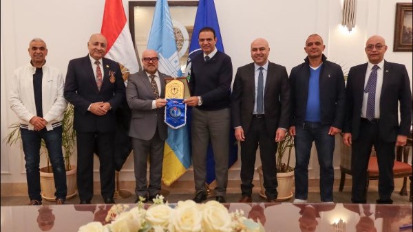 قنصل ايطاليا فى ضيافة نادى سموحه