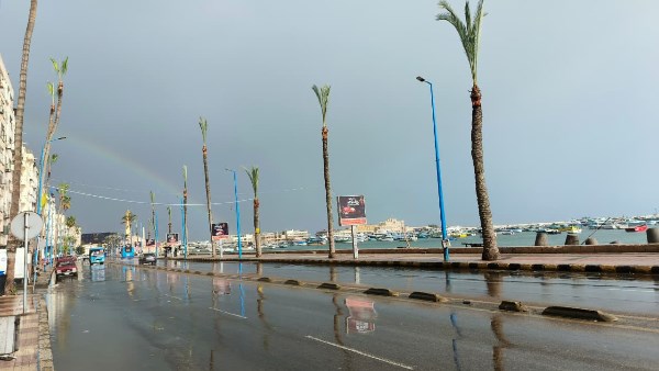 صورة من كورنيش الإسكندرية صباح اليوم