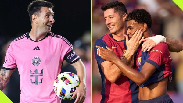 ميسي وليفاندوفسكي وياما