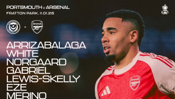 تشكيل أرسنال لمواجهة بورتسموث