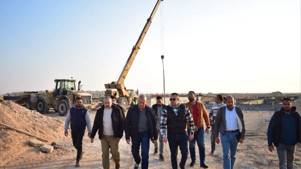 خلال تفقد أعمال التطوير بمدينة العلمين الجديدة 