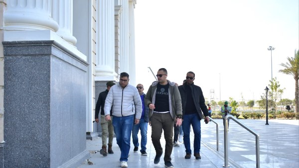 ريس  مدينة العلمين الجديدة  خلال الجولة 