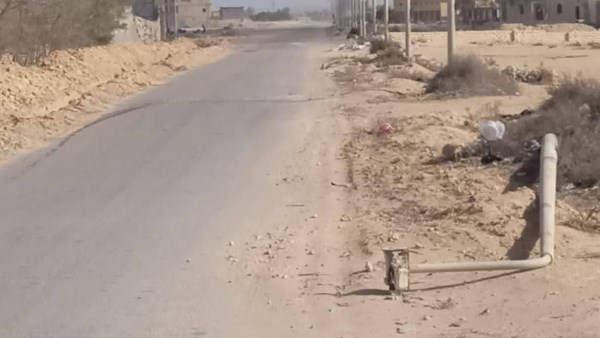 سقوط عمود انارة بمدينة الحمام 