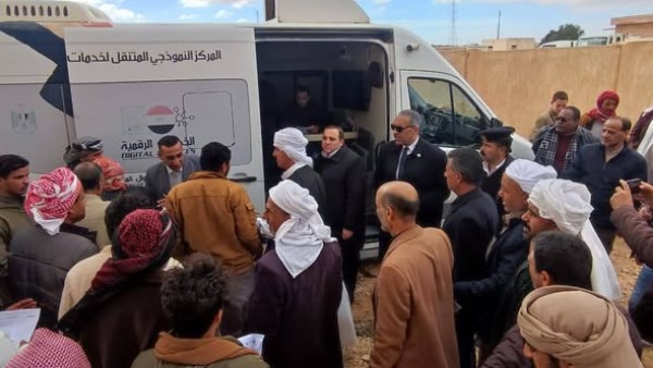 قافلة الخدمات بقرية شماس ببرانى 